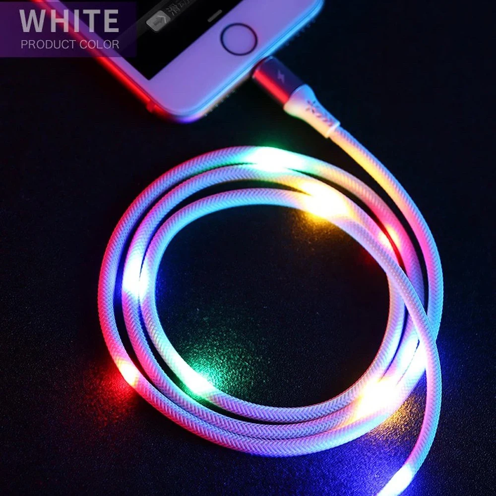 Remax 2.1A Fast Charging Cable Voice-activated illuminate Cable Sound Activated EL Data Cable For iPhone 6 7 8 X XS
Remax 2.1A Fast Charging Cable Voice-activated illuminate Cable Sound Activated EL Data Cable For iPhone 6 7 8 X XS
