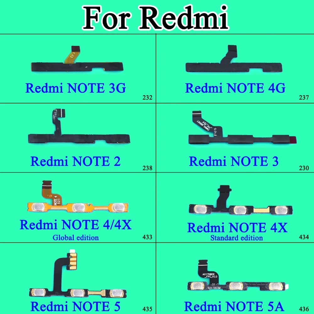 cltgxdd Volume Button Power Switch On Off Button Cable For Xiaomi Redmi NOTE 2 5A 4 3 Pro 3G 4G Special Edition 4X Global
cltgxdd Volume Button Power Switch On Off Button Cable For Xiaomi Redmi NOTE 2 5A 4 3 Pro 3G 4G Special Edition 4X Global
