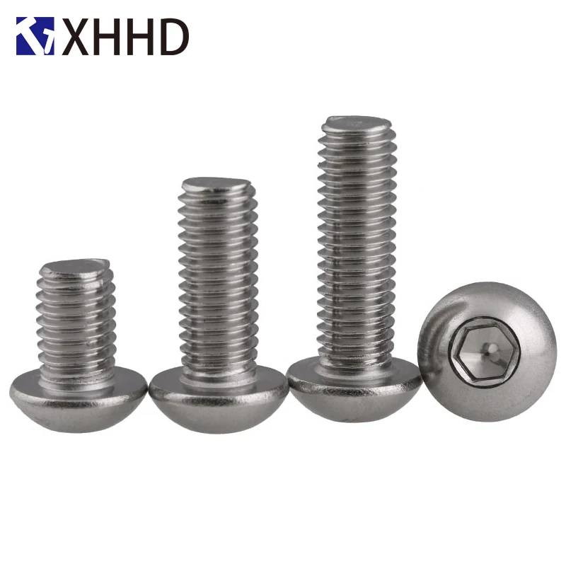 304 Stainless Steel Hex Button Head Socket Cap Screw Metric Thread Round Head Allen Mushroom Hexagon Machine Bolt M5 M6 M8
304 Stainless Steel Hex Button Head Socket Cap Screw Metric Thread Round Head Allen Mushroom Hexagon Machine Bolt M5 M6 M8