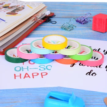 10pcs/box Washi Tape Rainbow Color Masking Washi Sticky Paper Tape Adhesive Sticker DIY Scrapbooking Decoration
10pcs/box Washi Tape Rainbow Color Masking Washi Sticky Paper Tape Adhesive Sticker DIY Scrapbooking Decoration