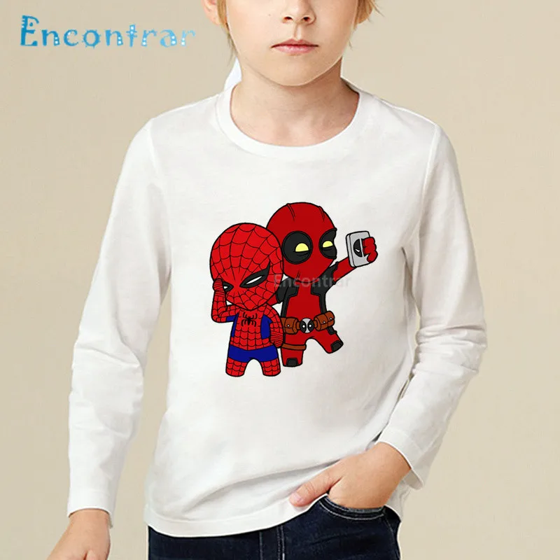 Children Cartoon Print Deadpool & Spiderman Superhero Funny T shirt Baby Boys Girls Long Sleeve Tops Kids Cute T-shirt,LKP2407
Children Cartoon Print Deadpool & Spiderman Superhero Funny T shirt Baby Boys Girls Long Sleeve Tops Kids Cute T-shirt,LKP2407