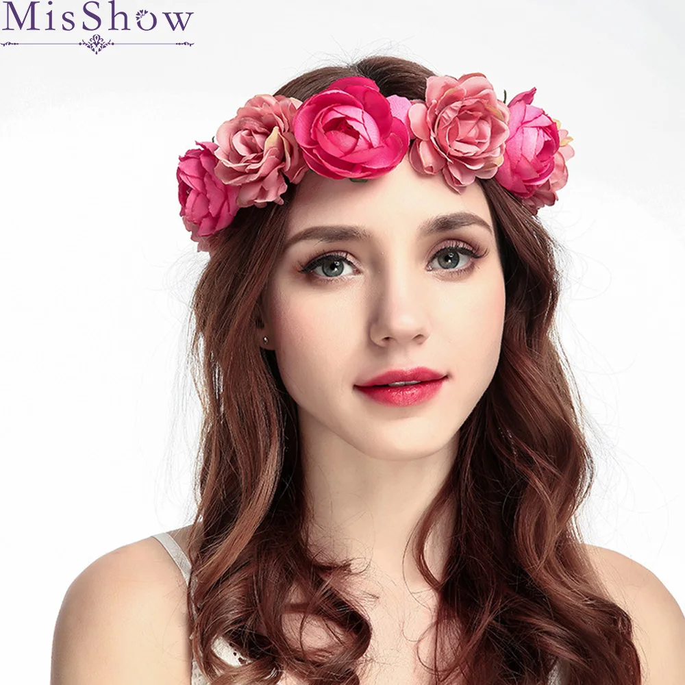 New Lady Girl Sweet Princess Headband Floral Crown Rose Flower Headband Women Bridesmaid Party Hair Wreath Boho Bridal Headdress
New Lady Girl Sweet Princess Headband Floral Crown Rose Flower Headband Women Bridesmaid Party Hair Wreath Boho Bridal Headdress
