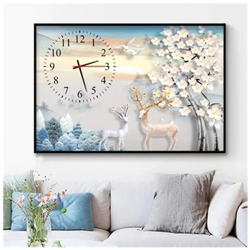 Diy Wall Clock 5D Deer Diamond Painting Cross Stitch Rose Watch Full Dimaond Embroidery Flower Diamond Mosaic RhinestonesZP-1393
Diy Wall Clock 5D Deer Diamond Painting Cross Stitch Rose Watch Full Dimaond Embroidery Flower Diamond Mosaic RhinestonesZP-1393