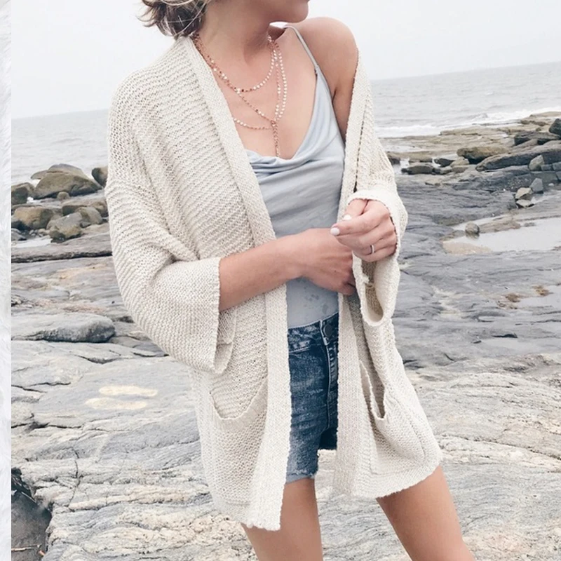 Harajuku Loose Cardigan Ladies Sun Protect Knitted Sweater Coat Women Casual Jacket Women Clothing Outwears
Harajuku Loose Cardigan Ladies Sun Protect Knitted Sweater Coat Women Casual Jacket Women Clothing Outwears