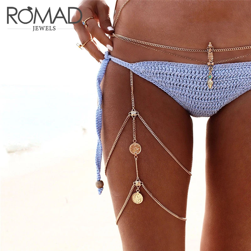Romad Sexy Thigh Body Belly Chain for Women Fashion Vintage Antique Bohemian Leg Chains Multilayer Boho Summer Beach Jewelry R4
Romad Sexy Thigh Body Belly Chain for Women Fashion Vintage Antique Bohemian Leg Chains Multilayer Boho Summer Beach Jewelry R4