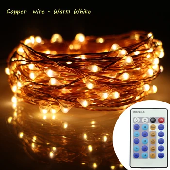 33Ft 10m 100Leds Copper Wire Warm White LED String Lights Christmas New Year Starry Fairy Lights+AC/DC Adapter+Remote Control
33Ft 10m 100Leds Copper Wire Warm White LED String Lights Christmas New Year Starry Fairy Lights+AC/DC Adapter+Remote Control