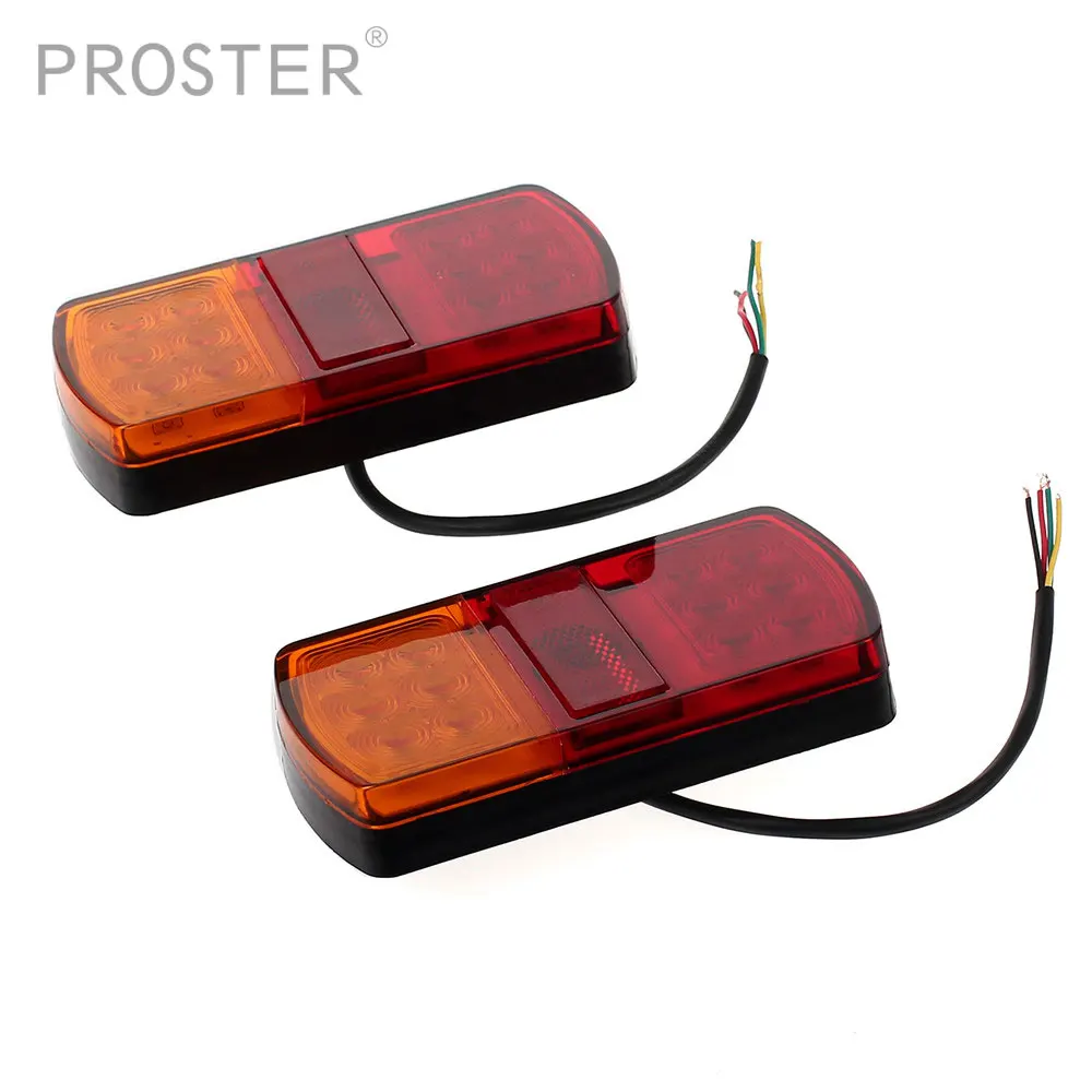 2Pcs 18 LED Car Truck Trailer Rear Tail Stop Turn Light Indicator Lamp DC 12V 24V Trailer taillights Lamp Warning Lights Proster
2Pcs 18 LED Car Truck Trailer Rear Tail Stop Turn Light Indicator Lamp DC 12V 24V Trailer taillights Lamp Warning Lights Proster
