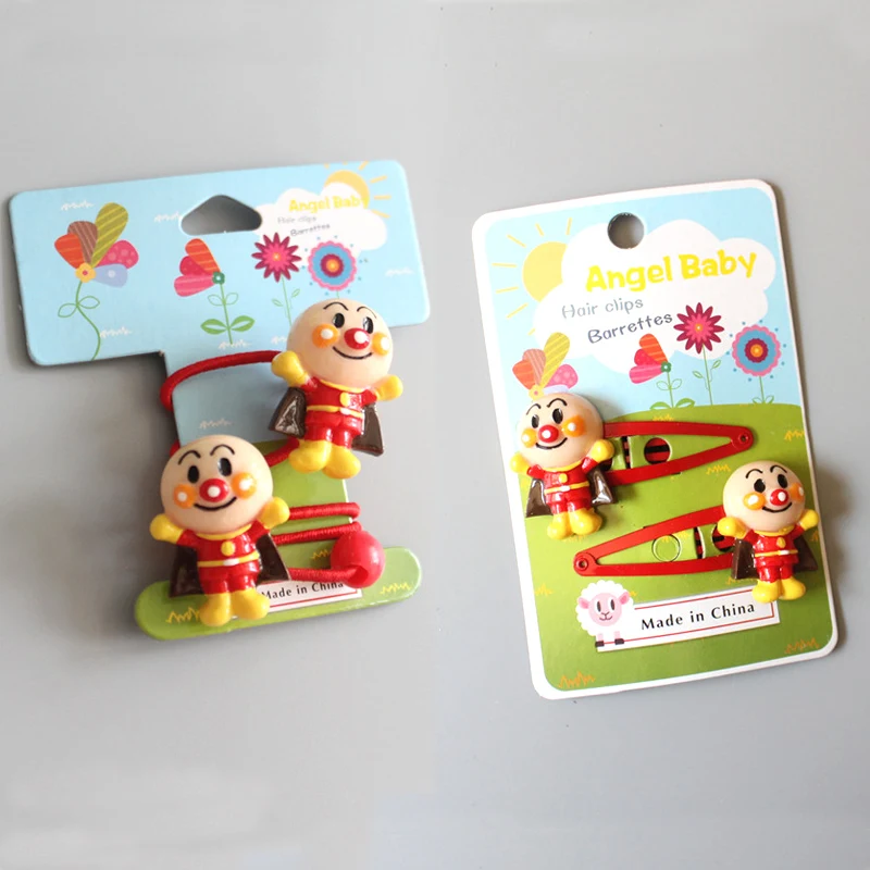

IVYYE Anpanman Style Anime Party Decorations Hair Accessories Bobby Pins Hairband Hairpin Rope Child Girl Gifts New