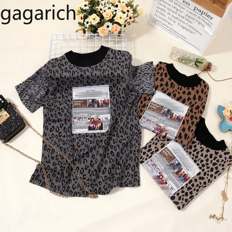 Gagarich 2019 Spring Summer Women New Korean Front Letter Sticking Cloth Leopard O-Neck Short Sleeve Plus Size T-shirt
Gagarich 2019 Spring Summer Women New Korean Front Letter Sticking Cloth Leopard O-Neck Short Sleeve Plus Size T-shirt