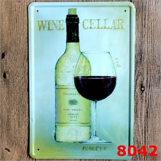 Red Wine Cellar Salinas Valley Merlot 1967 Tin Sign Bar Club Bar Art Wall Decor 20x30CM
Red Wine Cellar Salinas Valley Merlot 1967 Tin Sign Bar Club Bar Art Wall Decor 20x30CM