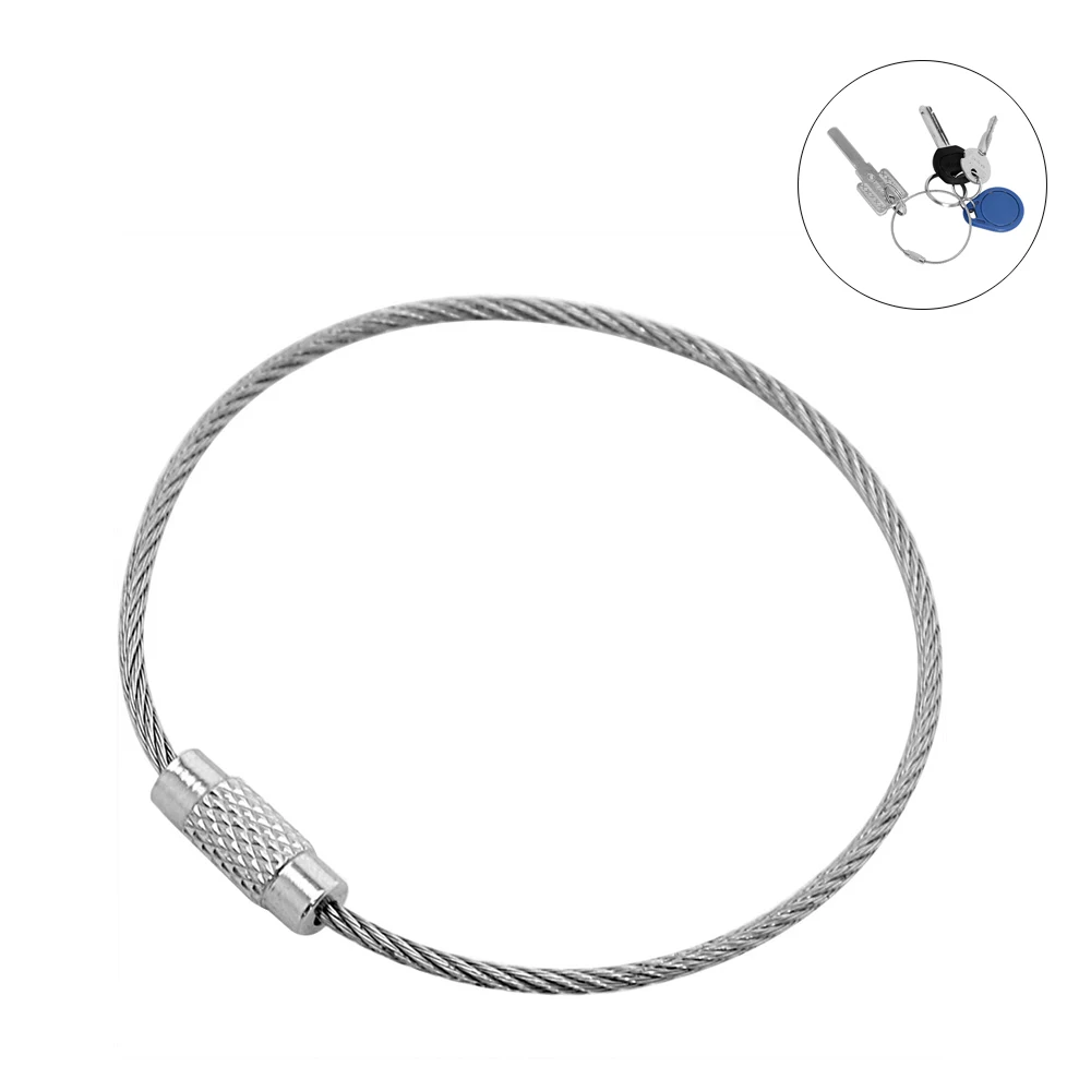 Twist Screw Locking Car Keychain Keyring Aircraft Cable Wire Key Chain Stainless Steel Automobiles Key Ring
Twist Screw Locking Car Keychain Keyring Aircraft Cable Wire Key Chain Stainless Steel Automobiles Key Ring