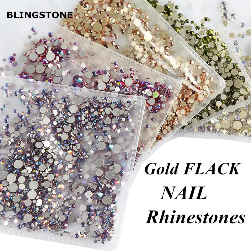 Mixed Size 1/ Pack Rhinestones Set Gold flack Crystal Glass Hotfix Flatback Nail art Rhinestones For DIY Nails 045
Mixed Size 1/ Pack Rhinestones Set Gold flack Crystal Glass Hotfix Flatback Nail art Rhinestones For DIY Nails 045
