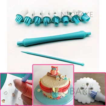 8 Patterns Fondant Cake Tool Sugar Flower Shapers Modelling tool Cakes Cupcake Decorating Modelling Craft Clays Embooser Tools
8 Patterns Fondant Cake Tool Sugar Flower Shapers Modelling tool Cakes Cupcake Decorating Modelling Craft Clays Embooser Tools