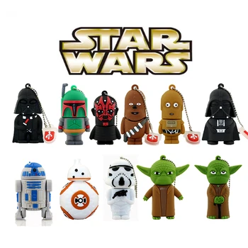 11 Style Pen Drive Star Wars Darth Vader 4GB/8GB/16GB/32GB/256GB Flash Drive BB-8 Robot Usb 2.0 Flash Memory Stick R2D2 Pendrive
11 Style Pen Drive Star Wars Darth Vader 4GB/8GB/16GB/32GB/256GB Flash Drive BB-8 Robot Usb 2.0 Flash Memory Stick R2D2 Pendrive
