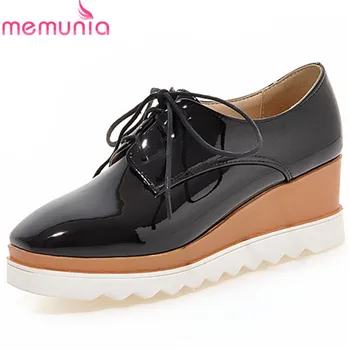 MEMUNIA 2019 new arrival women pumps square toe spring summer shoes fashion lace up wedges platform shoes woman big size 33-43
MEMUNIA 2019 new arrival women pumps square toe spring summer shoes fashion lace up wedges platform shoes woman big size 33-43