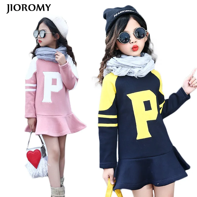 JIOROMY Girls Dress 2019 New Autumn Long Sleeve Printing Fight Color Letter Fold Dress Kids Clothing Dress for Large Girls
JIOROMY Girls Dress 2019 New Autumn Long Sleeve Printing Fight Color Letter Fold Dress Kids Clothing Dress for Large Girls