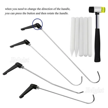 FURUIX PDR Tools Household Tool Set 4 pcs Rotated Hand PDR Rod Hooks Repair Car Body Dent Paintless Dent Removal Tool Kit
FURUIX PDR Tools Household Tool Set 4 pcs Rotated Hand PDR Rod Hooks Repair Car Body Dent Paintless Dent Removal Tool Kit