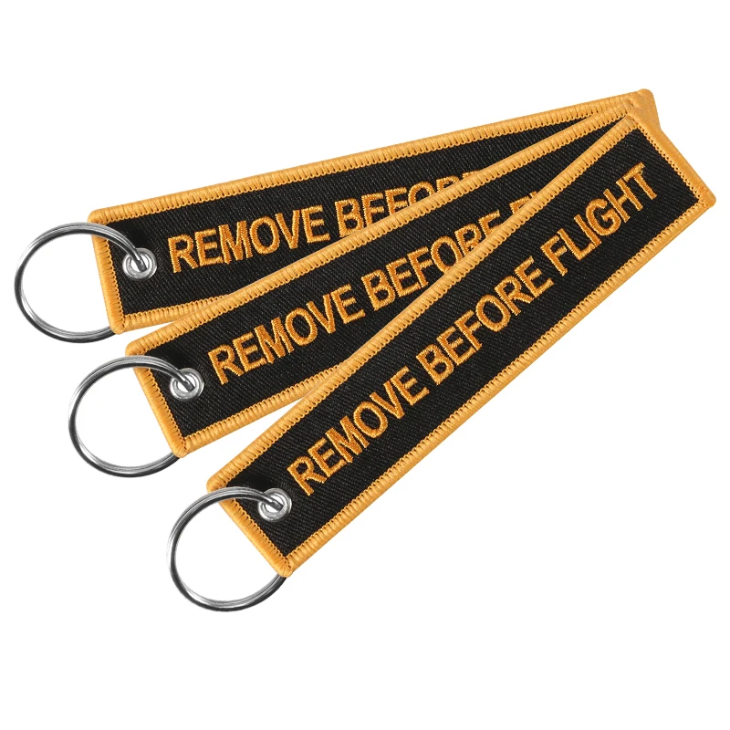 Mobile Phone Strap Double-sided Embroidery REMOVE BEFORE FLIGHT Keychain for Motorcycles Porte Clef Key Ring Chain Mobile Straps
Mobile Phone Strap Double-sided Embroidery REMOVE BEFORE FLIGHT Keychain for Motorcycles Porte Clef Key Ring Chain Mobile Straps