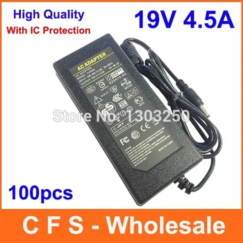 DC 19V 4.5A Power supply adapter AC/DC 19V 3.95A Power Adaptor 5.5mm x 2.5mm Fedex Free shipping wholesale 100pcs High Quality
DC 19V 4.5A Power supply adapter AC/DC 19V 3.95A Power Adaptor 5.5mm x 2.5mm Fedex Free shipping wholesale 100pcs High Quality