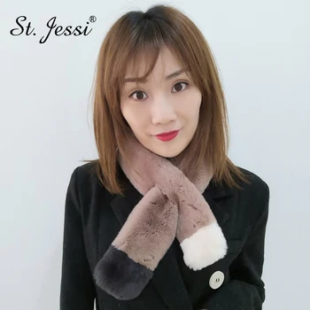 ST.Jessi 2019 Girl's Real Natural Rex Rabbit Scarf Woman's Warm Collar Website Polular Style Muffler Scarves Free Shipping
ST.Jessi 2019 Girl's Real Natural Rex Rabbit Scarf Woman's Warm Collar Website Polular Style Muffler Scarves Free Shipping