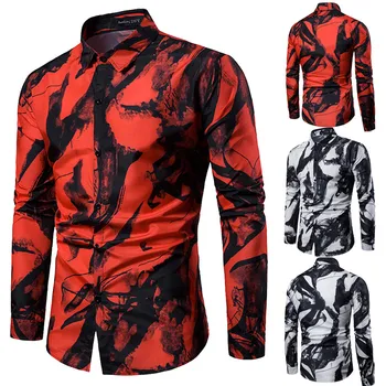 Men Blouse Spring And Summer Men's Casual Button Long Sleeve Shirt 
Men Blouse Spring And Summer Men's Casual Button Long Sleeve Shirt