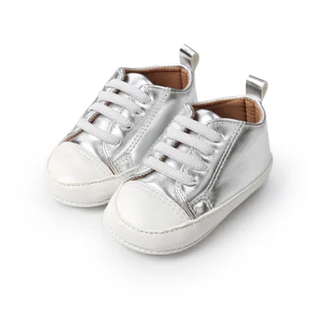Silver Color Baby PU Leather Shoes Hot Moccs Shoes Infant Boy Girl Soft Soled Non-slip Sneakers First Walkers 0-18 Months.CX06B
Silver Color Baby PU Leather Shoes Hot Moccs Shoes Infant Boy Girl Soft Soled Non-slip Sneakers First Walkers 0-18 Months.CX06B