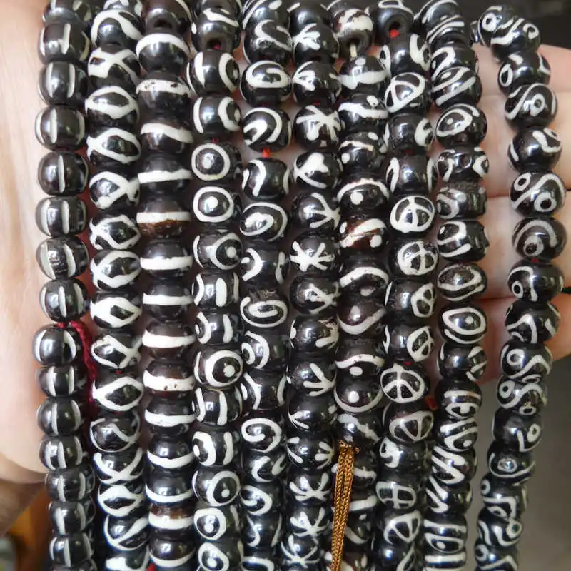 Bracelet en Perles group Yak Sophia, 8mm, Bouddhiste Tibétain, Méditation, Prière, Mala, Multi Desgins, 108 Pièces, BRO629 2