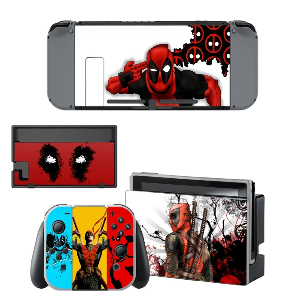 Deadpool Film Decal Vinyl Skin Sticker for Nintendo Switch NS Console + Controller +Stand Holder Protective Skin Sticker
Deadpool Film Decal Vinyl Skin Sticker for Nintendo Switch NS Console + Controller +Stand Holder Protective Skin Sticker