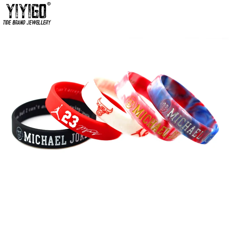 1Pieces Bulls Jordan Head Portrait No.23 Signature Silicone Bracelet Lovers Men Student Basketball Streetball sport Wristband 
1Pieces Bulls Jordan Head Portrait No.23 Signature Silicone Bracelet Lovers Men Student Basketball Streetball sport Wristband