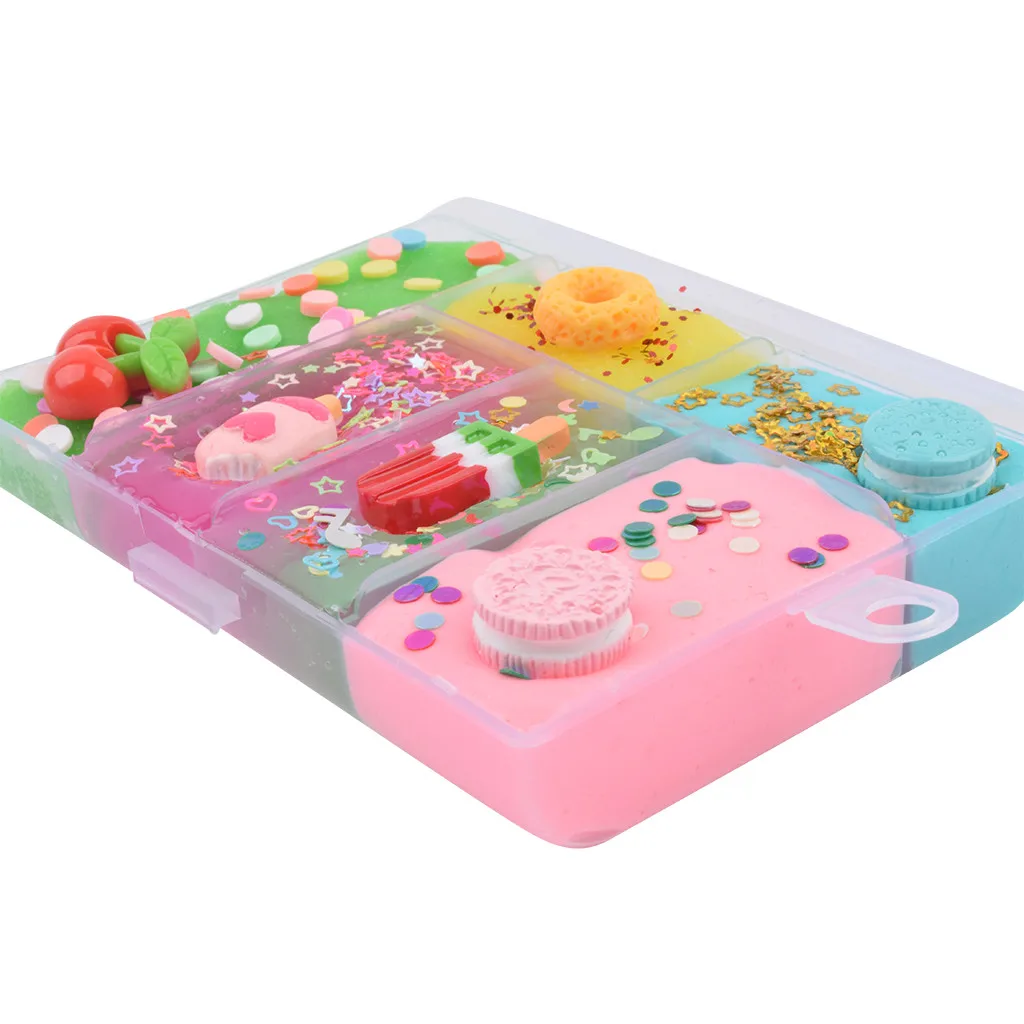 4 Color DIY Fruit Slime Toys Crystal Mud Fluffy Slime Animal Accessories Cloud Slime Supplies Magic Sand Antistress Putty Clay50
4 Color DIY Fruit Slime Toys Crystal Mud Fluffy Slime Animal Accessories Cloud Slime Supplies Magic Sand Antistress Putty Clay50