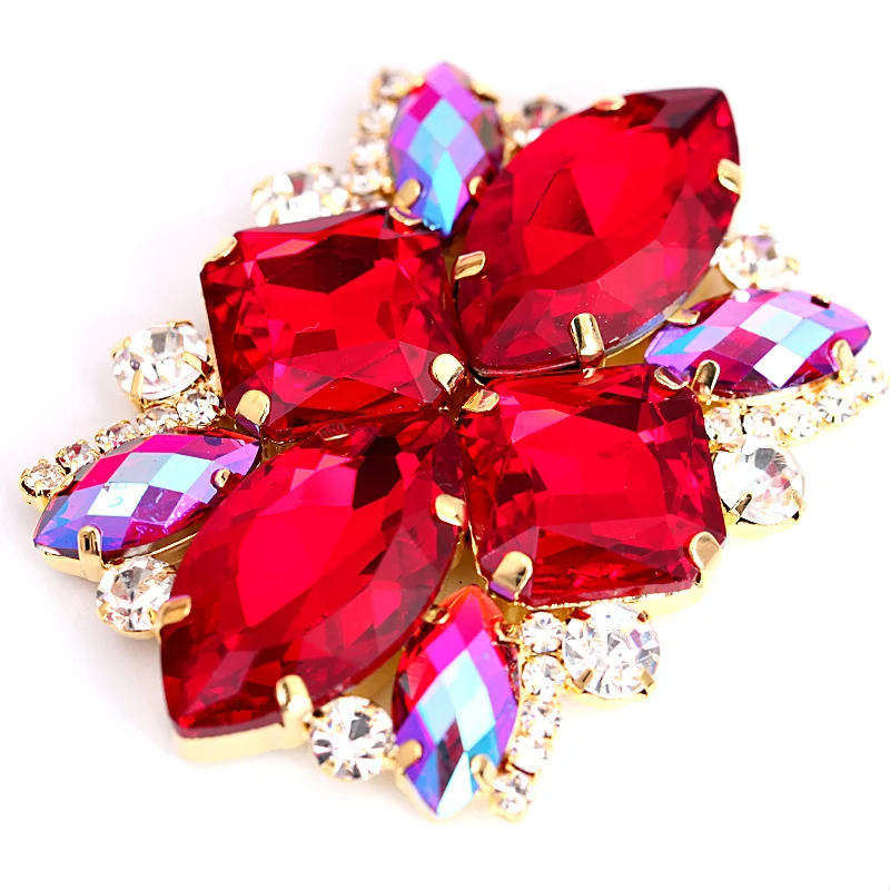 1pcs 7x4.5cm High Quality Red Sew On Rhinestone Applique Gold Base Crystal Green Color Sew-on Strass For Wedding Dress B0987
1pcs 7x4.5cm High Quality Red Sew On Rhinestone Applique Gold Base Crystal Green Color Sew-on Strass For Wedding Dress B0987