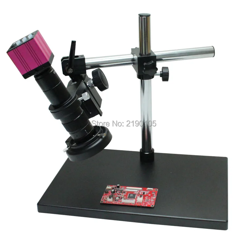 1080P HDMI HD USB Digital Industry Video Microscope Camera Set + Big Boom Stereo Table Stand + 180X C-MOUNT Lens+ LED Light
1080P HDMI HD USB Digital Industry Video Microscope Camera Set + Big Boom Stereo Table Stand + 180X C-MOUNT Lens+ LED Light
