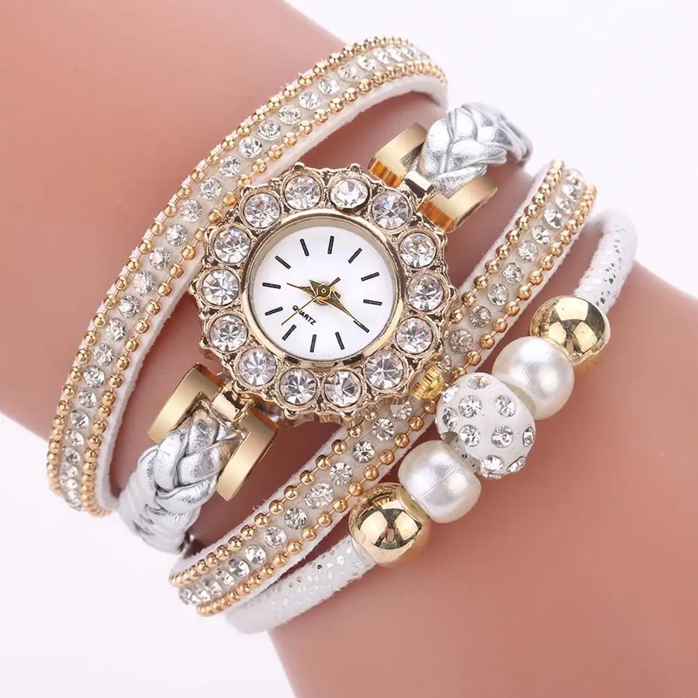 Women's watches Retro Multilayer Beads Braided Bracelet Round Dial Quartz Wrist Watch Gift Clock
Women's watches Retro Multilayer Beads Braided Bracelet Round Dial Quartz Wrist Watch Gift Clock
