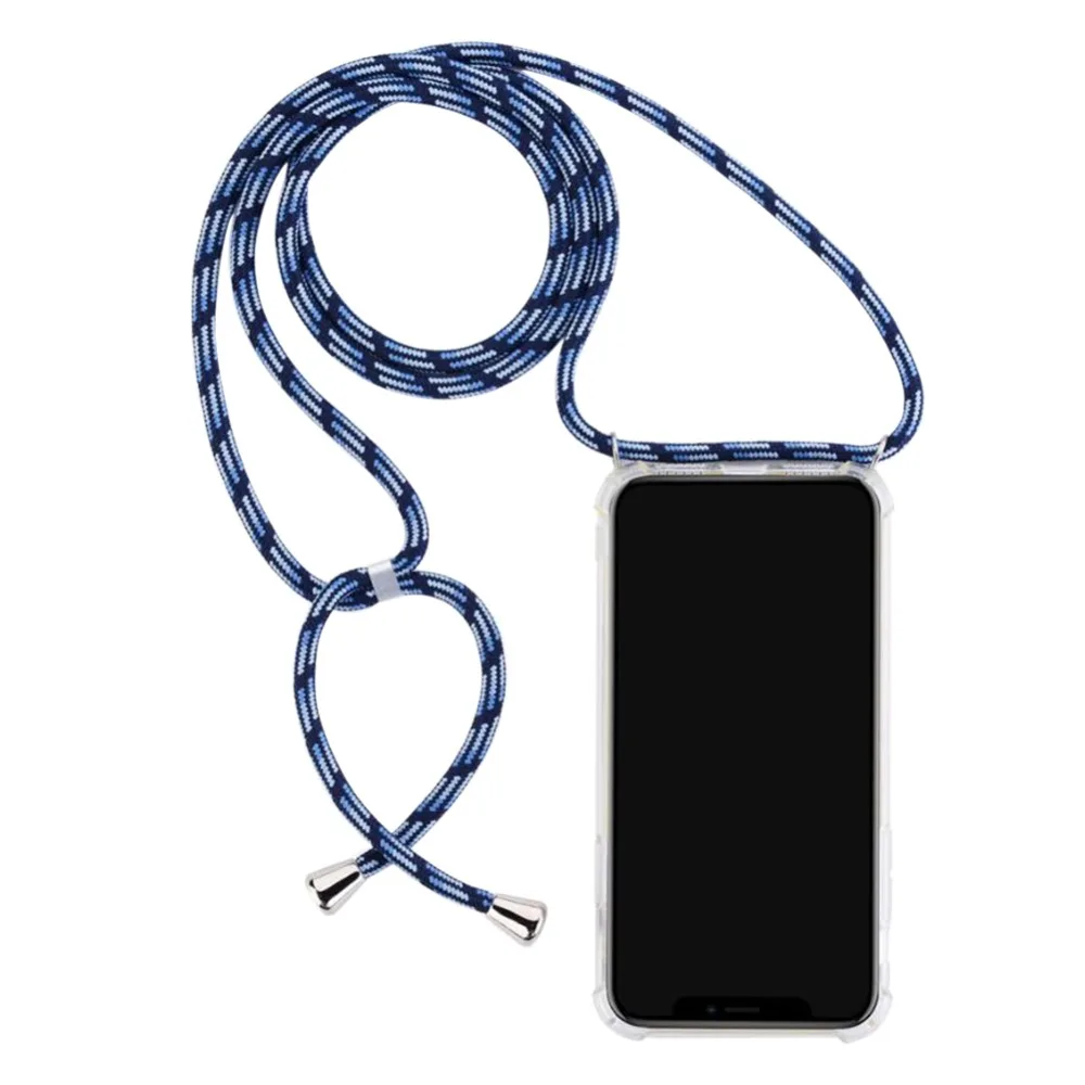 Crossbody Strap Cover For iPhone X Xr XS Max 7 8 Plus 6S 5S SE Case Girly Necklace Coque Lanyard Shoulder Neck Strap Clear Cases (16)