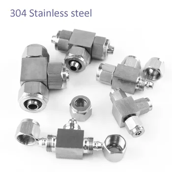 5pcs Stainless steel joint tee quick twist cannulae OD 4/6/8/10/12/16mm tee tube fitting Ferrule connector 304 SS pipe fittings
5pcs Stainless steel joint tee quick twist cannulae OD 4/6/8/10/12/16mm tee tube fitting Ferrule connector 304 SS pipe fittings