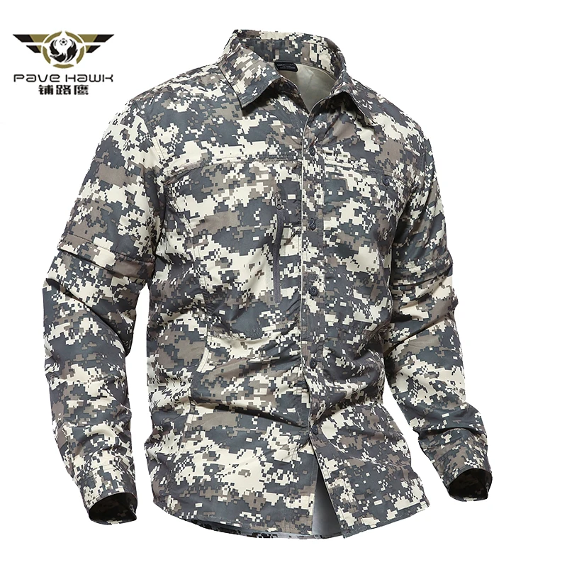 Removable Military Camouflage Shirt Men Spring Summer Detachable Sleeve Tactical Shirts Paintball Army Combat Shirts M-2XL
Removable Military Camouflage Shirt Men Spring Summer Detachable Sleeve Tactical Shirts Paintball Army Combat Shirts M-2XL