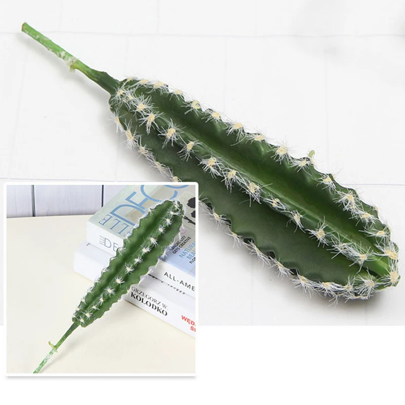 Настоящий сенсорный большой искусственный кактус пластиковая пена сочные