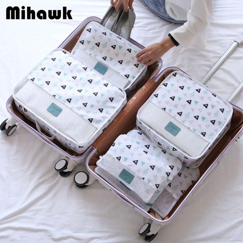 Mihawk New 6Pcs/Set High Quality Women Travel Luggage Bag Zipper Waterproof Nylon Organizer Packing Bags Cube Ladies Travel Tote
Mihawk New 6Pcs/Set High Quality Women Travel Luggage Bag Zipper Waterproof Nylon Organizer Packing Bags Cube Ladies Travel Tote