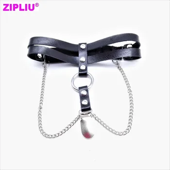 Women Fashion Punk leather Garters Elastic Legring Belts Metal Chain Gourd buckle Clip Hook stud rivet Female Stocking Garters
Women Fashion Punk leather Garters Elastic Legring Belts Metal Chain Gourd buckle Clip Hook stud rivet Female Stocking Garters