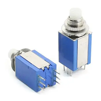 2Pcs 8mm Thread Panel Mounting DPDT 6Pin Momentary Pushbutton Switch
2Pcs 8mm Thread Panel Mounting DPDT 6Pin Momentary Pushbutton Switch