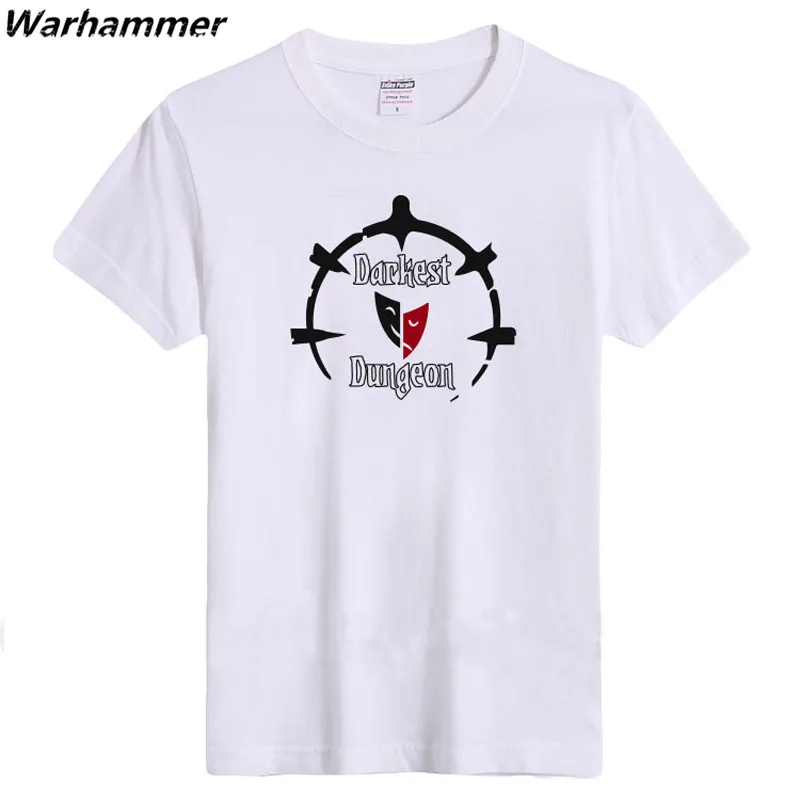 Warhammer Game Men Tshirt Fashion Style Flocking Print Darkest Dungeon Crawlers Short Sleeve Game Fans Tee Shirt Cotton T-shirts
Warhammer Game Men Tshirt Fashion Style Flocking Print Darkest Dungeon Crawlers Short Sleeve Game Fans Tee Shirt Cotton T-shirts