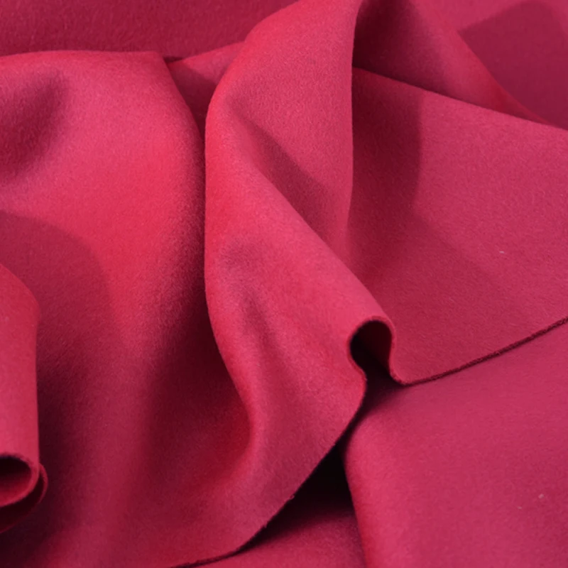 150CM Wide 850G/M Double-faced 80% Wool 20% cashmere Red Fabric for Autumn and Winter Overcoat Jacket Coat H146
150CM Wide 850G/M Double-faced 80% Wool 20% cashmere Red Fabric for Autumn and Winter Overcoat Jacket Coat H146