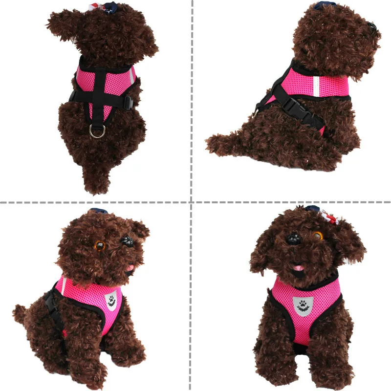 Breathable Mesh Small Dog Pet Harness and Leash Set Puppy Cat Vest Harness Collar For Chihuahua Pug Bulldog Cat arnes perro
Breathable Mesh Small Dog Pet Harness and Leash Set Puppy Cat Vest Harness Collar For Chihuahua Pug Bulldog Cat arnes perro