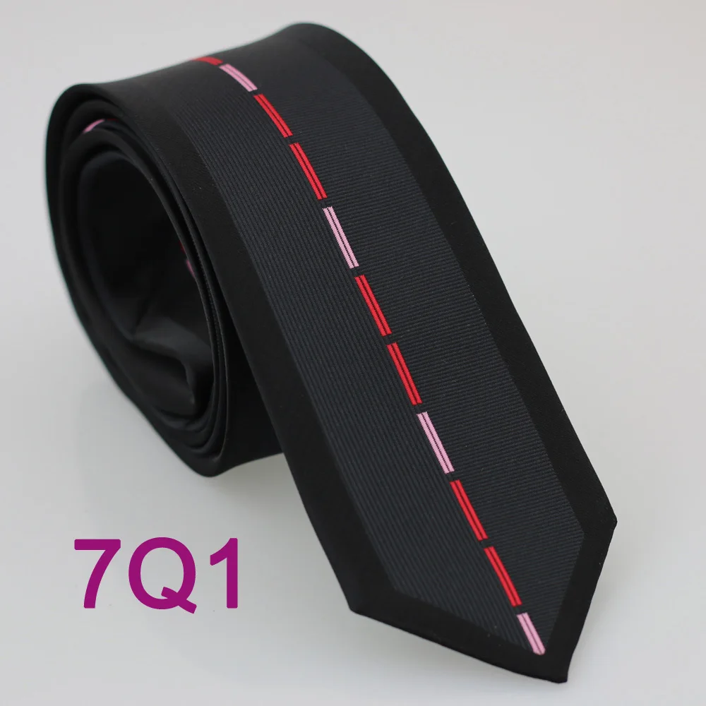 Мужские галстуки Yibei Coachella облегающий галстук Новый дизайн черный с