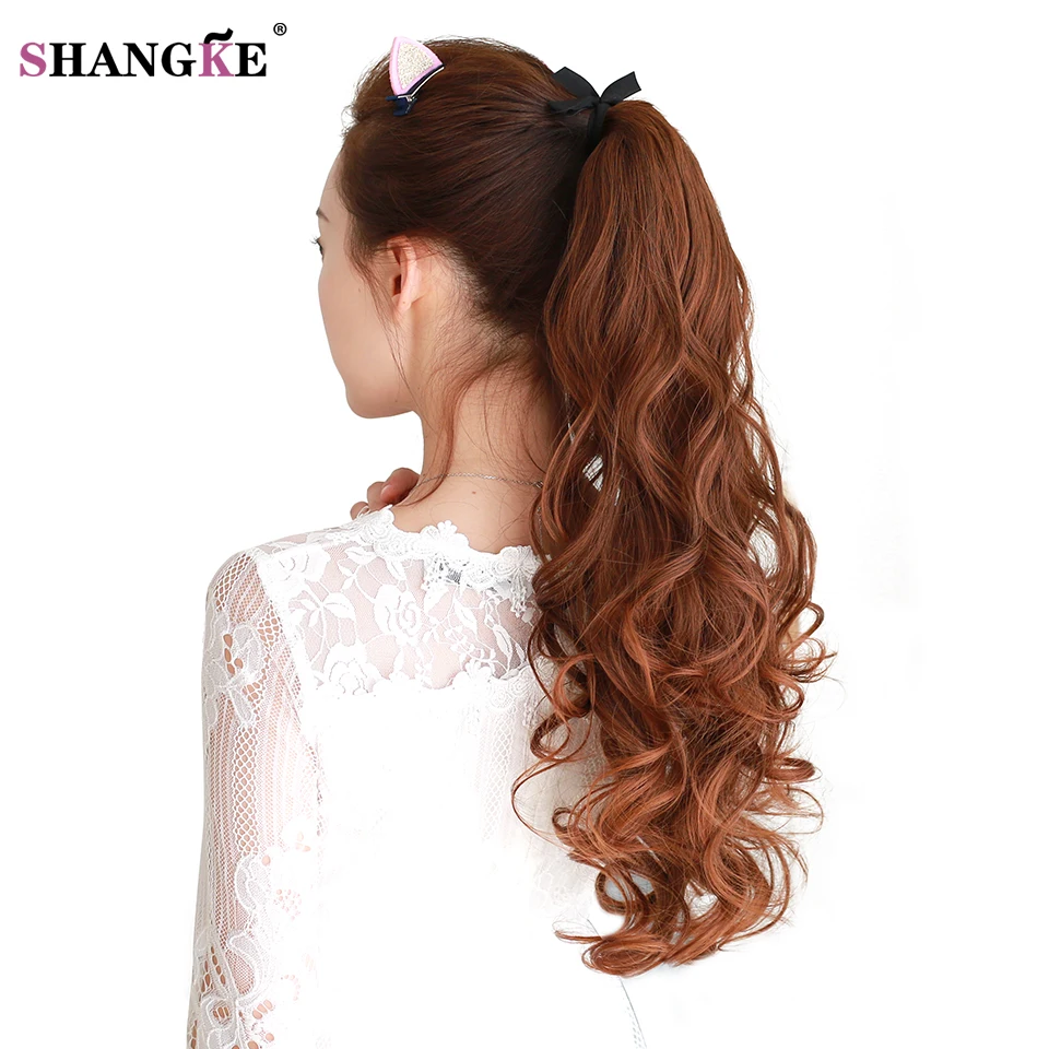 SHANGKE Long Wavy Synthetic Ponytail Clip In Ponytail Claw Drawstring Ponytail Heat Resistant Clip In Hair Extensions Hair Tail
SHANGKE Long Wavy Synthetic Ponytail Clip In Ponytail Claw Drawstring Ponytail Heat Resistant Clip In Hair Extensions Hair Tail