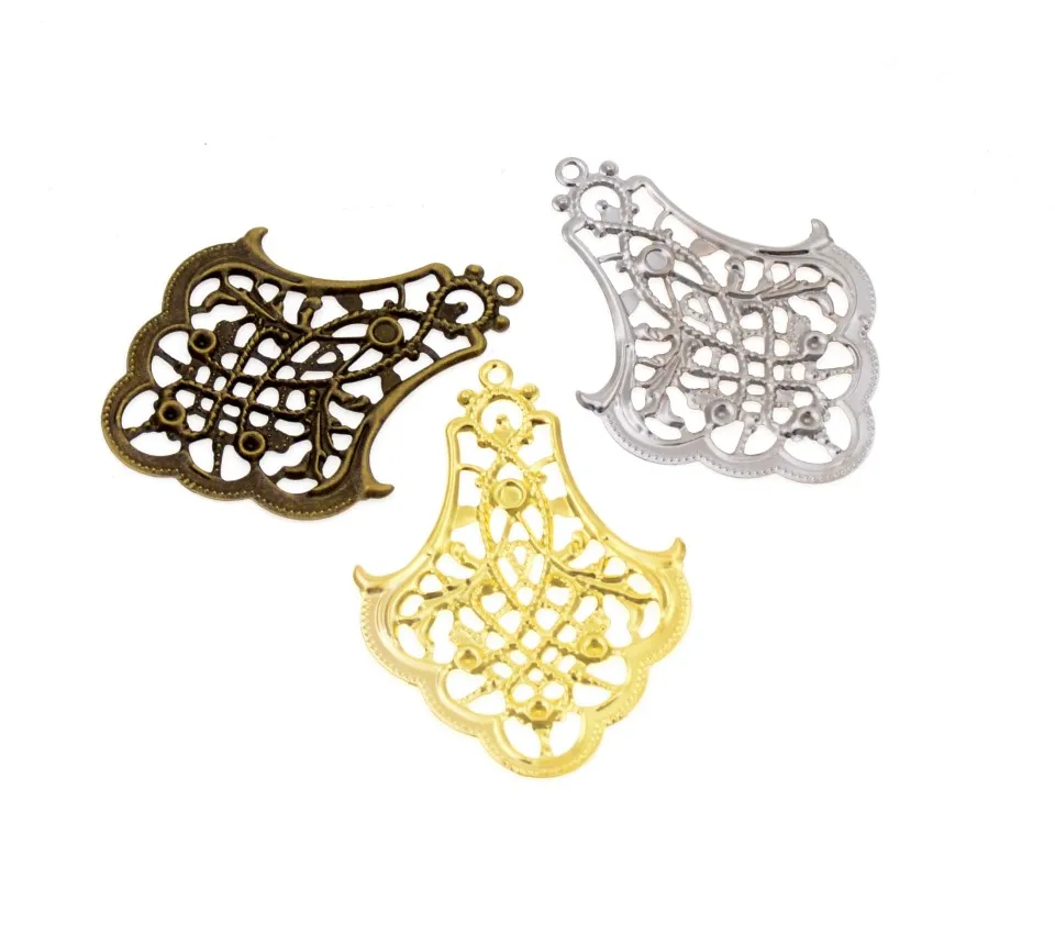 Free shipping 20Pcs Bronze/gold/White K Flower Metal Filigree Wraps Connectors Metal Crafts Gift Decoration DIY 39x53mm
Free shipping 20Pcs Bronze/gold/White K Flower Metal Filigree Wraps Connectors Metal Crafts Gift Decoration DIY 39x53mm