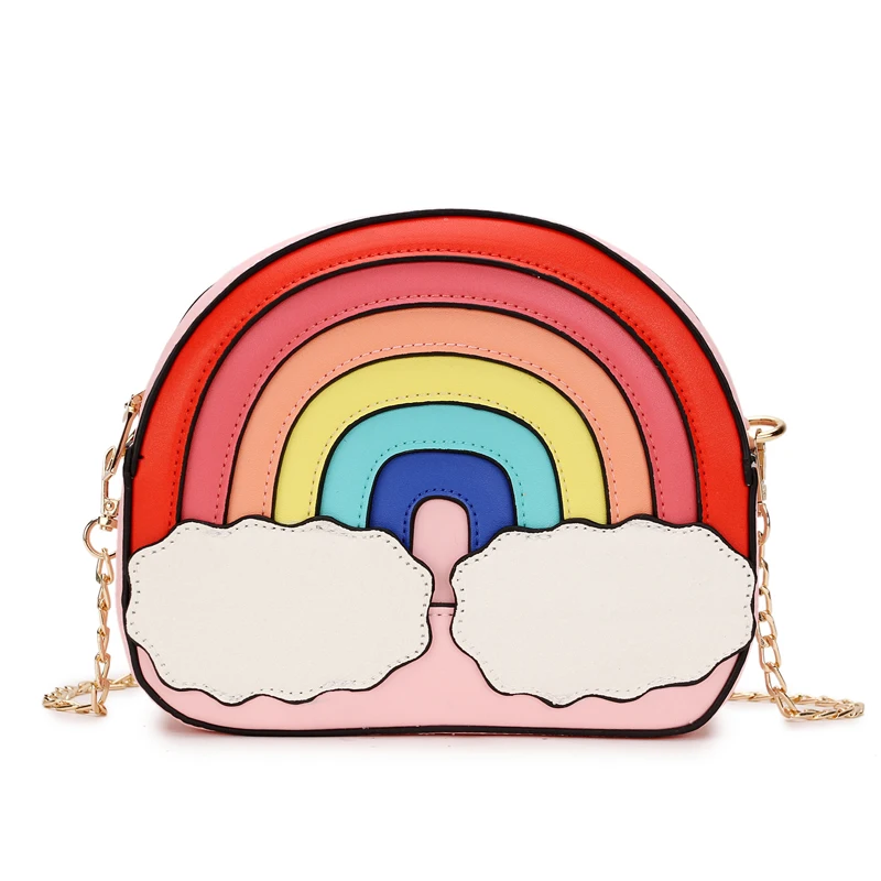 Fashion fun rainbow design stitching color cute casual ladies chain purse shoulder bag handbag women's crossbody messenger bag
Fashion fun rainbow design stitching color cute casual ladies chain purse shoulder bag handbag women's crossbody messenger bag