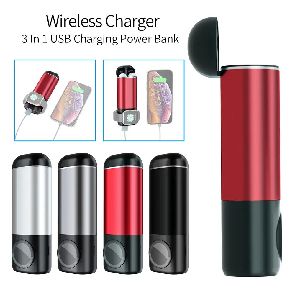 3 In 1 Wireless Charger Mobile Phone Charging Power Bank 5200mAh for iPhone for Watch 4/3/2/1 for Airpods Earphone Storage Case
3 In 1 Wireless Charger Mobile Phone Charging Power Bank 5200mAh for iPhone for Watch 4/3/2/1 for Airpods Earphone Storage Case