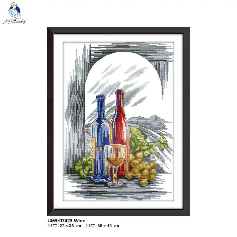 Wine Patterns Counted Printed On Canvas Cross Stitch kit DIY Hand Made Cotton Thread Embroidery set Home Decoration Send Gift
Wine Patterns Counted Printed On Canvas Cross Stitch kit DIY Hand Made Cotton Thread Embroidery set Home Decoration Send Gift