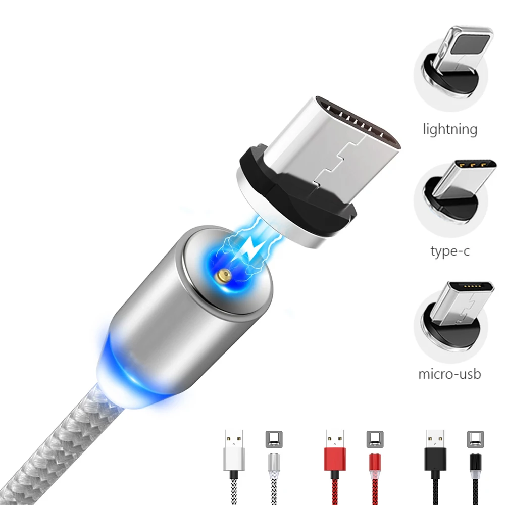 Magnetic Cables Micro USB Type C for IPhone Cable 1M Fast Charging Wire Type-C Magnet Charger Phone Quick Chargers Cable
Magnetic Cables Micro USB Type C for IPhone Cable 1M Fast Charging Wire Type-C Magnet Charger Phone Quick Chargers Cable